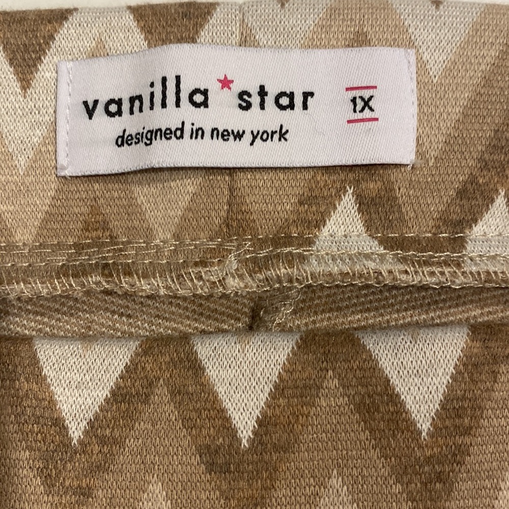 Vanilla Star Juniors 1X Chevron Pull On Flare Knit Pants New D30 - Picture 5 of 16
